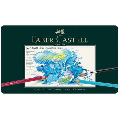 Карандаши акварельные художественные Faber-Castell "Albrecht Dürer", 36 цв., метал. коробка