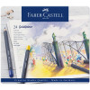 Карандаши цветные Faber-Castell "Goldfaber", 24 цв., круглые, заточен., метал. коробка