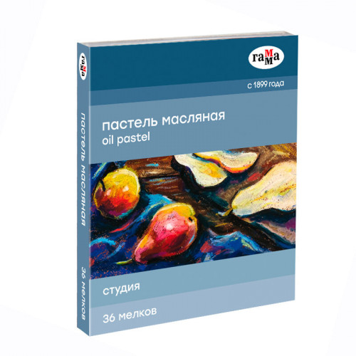 Пастель масляная Гамма "Студия", 36 цветов, картон. упак.